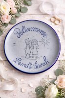 Polterreserve Teller aus Steinzeug personalisiert (Bild für) Polterreserve Teller aus Steinzeug personalisiert