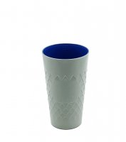 Apfelwein Becher (Geripptes) Bembel Edition Grau / Blau (Bild für) Apfelwein Becher (Geripptes) Bembel Edition Grau / Blau