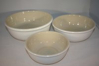 Angebot Set 3 Schüsseln weiß glänzend (Bild für) Angebot Set 3 Schüsseln weiß glänzend