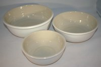 Angebot Set 3 Schüsseln weiß matt (Bild für) Angebot Set 3 Schüsseln weiß matt